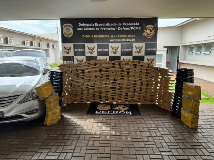Polícia Civil apreende cerca de 500 kg de maconha em Ponta Porã