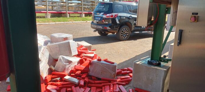 Polícia Civil realiza incineração de 1,6 toneladas de maconha em Três Lagoas