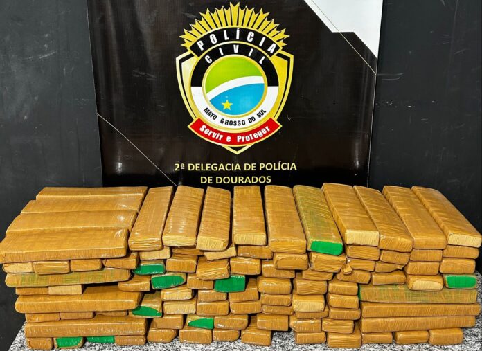 Polícia Civil prende homem com 95kg de maconha em Dourados