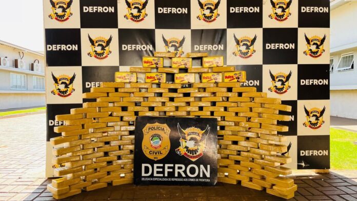 Polícia Civil apreende 185 kg de pasta base de cocaína em Ponta Porã