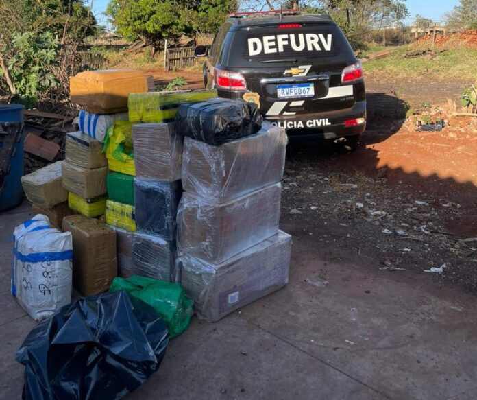 Polícia Civil apreende 770 kg de maconha e prende em flagrante autor de tráfico de drogas, em Campo Grande
