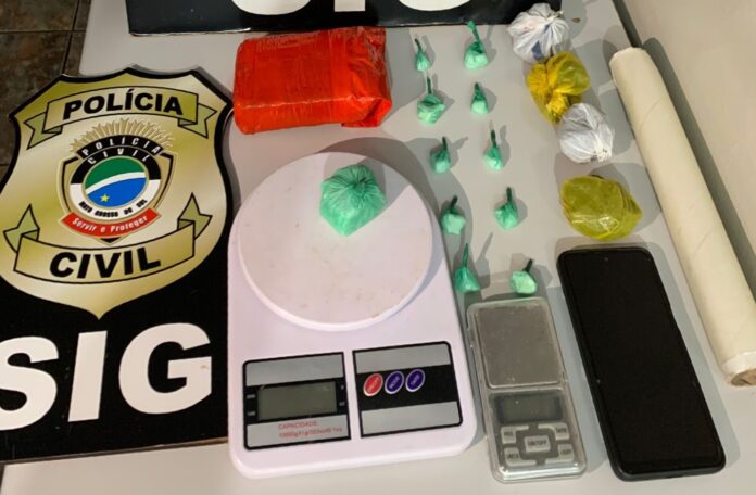 Polícia Civil prende indivíduo em flagrante por tráfico de drogas em Nova Andradina