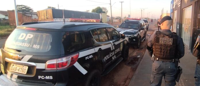 Polícias Civil e Militar realizam operação conjunta e apreendem drogas em Bataguassu