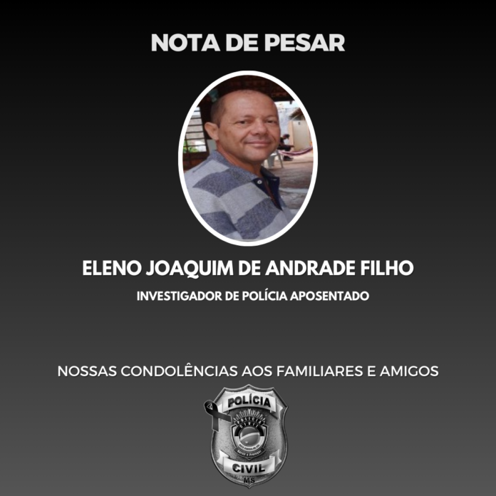 Nota de Falecimento – Eleno Joaquim de Andrade Filho