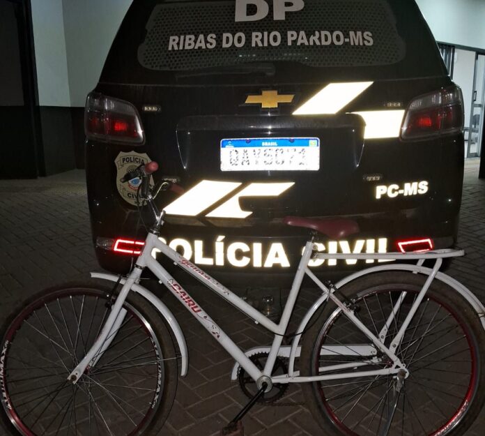 Polícia Civil recupera bicicleta furtada em Ribas do Rio Pardo