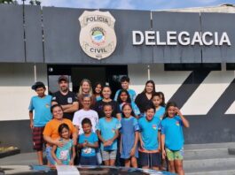 Polícia Civil recebe a visita de crianças e adolescentes do Serviço de Convivência e Fortalecimento de Vínculo em Rio Negro