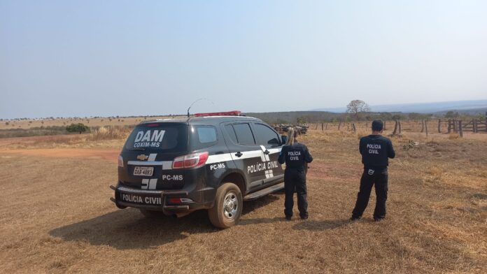 Operação SHAMAR – Polícia Civil cumpre mandado de busca e apreensão em residência na área rural de Coxim