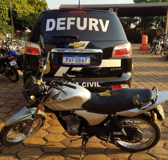 Durante a operação “Caveat Emptor”, Polícia Civil apreende motocicleta adulterada em Campo Grande