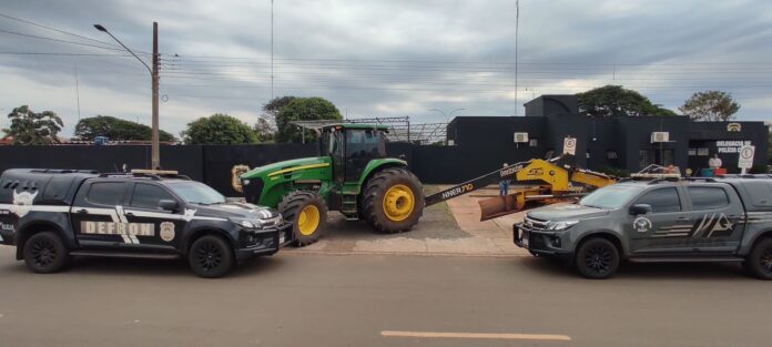 Operação Protetor – Polícias Civil e Militar recuperam maquinário agrícola em Coronel Sapucaia