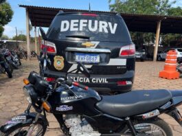 Polícia Civil apreende terceira motocicleta adulterada na semana, intensificando o combate à comercialização de veículos com sinais identificadores adulterados em Campo Grande