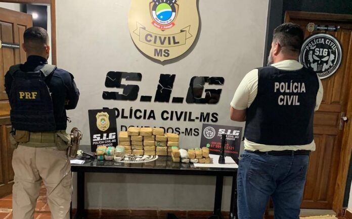 Polícia Civil em operação conjunta com a Polícia Rodoviária Federal desmantela esquema de tráfico interestadual em Dourados