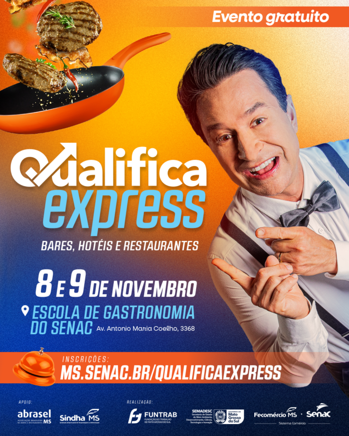 Senac MS e Funtrab promovem Qualifica Express para capacitação gratuita em setores de hospitalidade