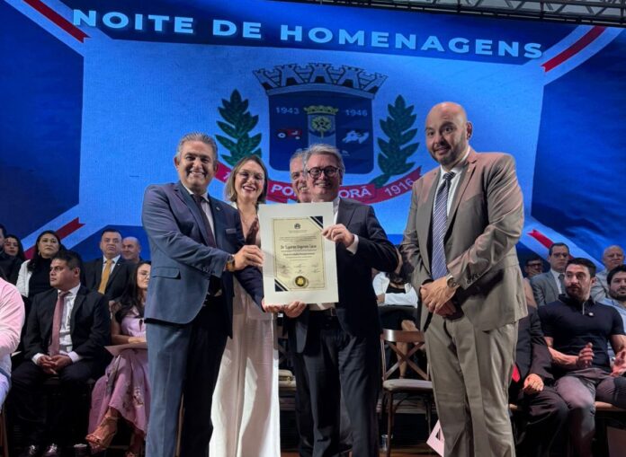 Delegado-Geral da Polícia Civil recebe título de Cidadão Pontaporanense e destaca sua história na fronteira