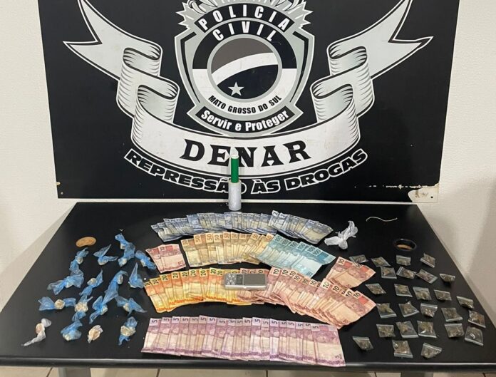 Polícia Civil desativa ponto de venda de drogas e prende suspeito por tráfico de drogas em Campo Grande