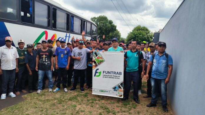 Casas do Trabalhador de Iguatemi, Ponta Porã e Dourados realizam embarque de indígenas para a colheita de maçãs em Vacaria/RS