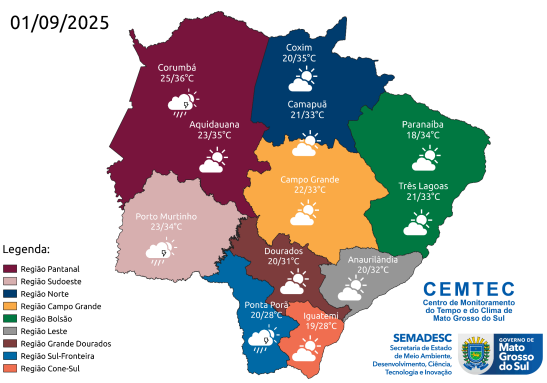 Capital continua sem previsão de chuva e com baixa umidade do ar