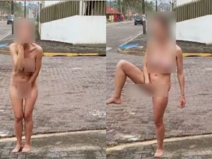 Mulher sai andando nua na rua após matar o pai e confessa crime: 'Me prostituía'