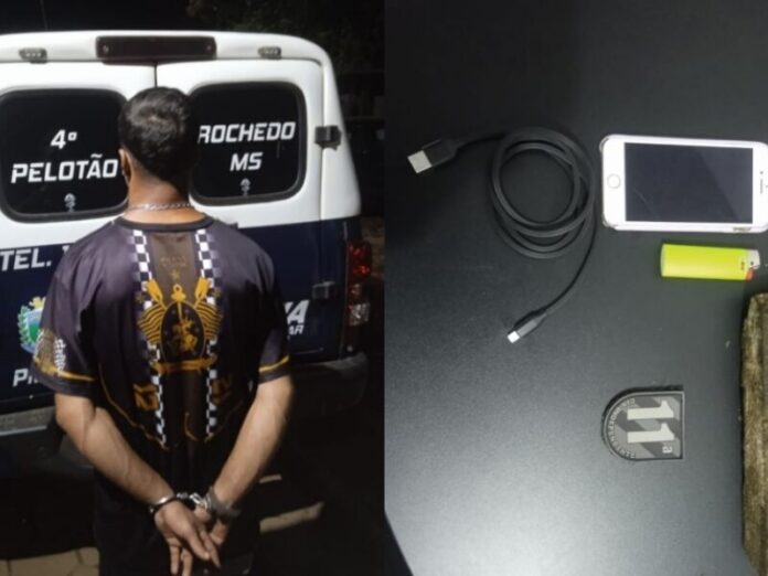 PM prende homem com maconha em Rochedo; droga teria saído de Campo Grande