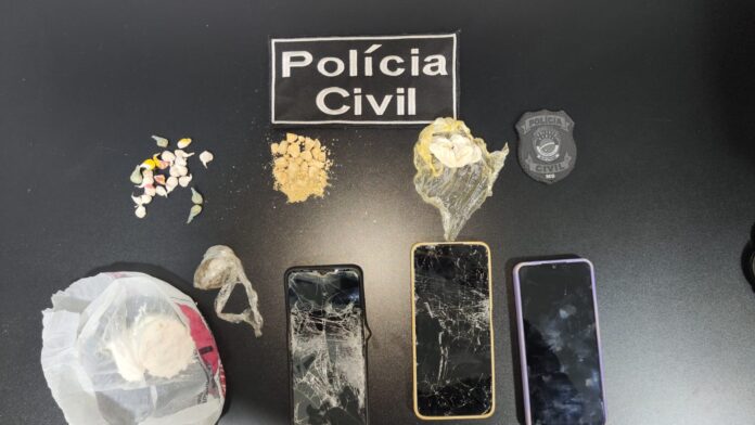 Polícia Civil prende três por tráfico de drogas em Santa Rita do Pardo durante cumprimento de mandado de prisão