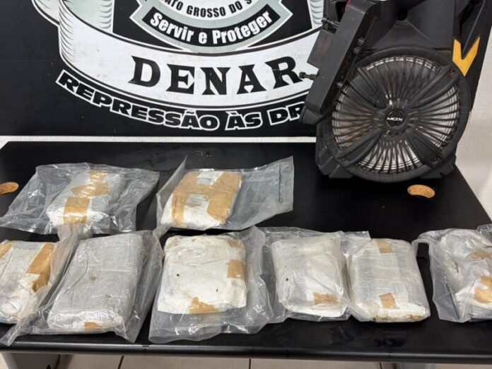 Operação apreende droga oculta em caixa de som com ajuda de cão farejador na capital