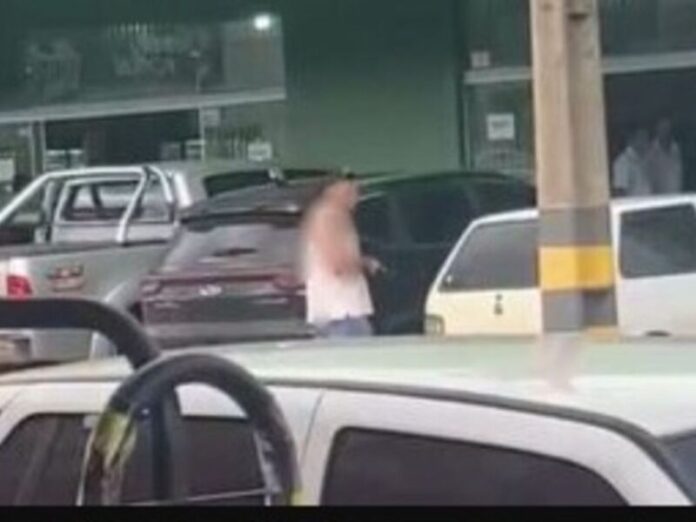 Discussão no trânsito termina com policial apontando arma para motorista em Camapuã
