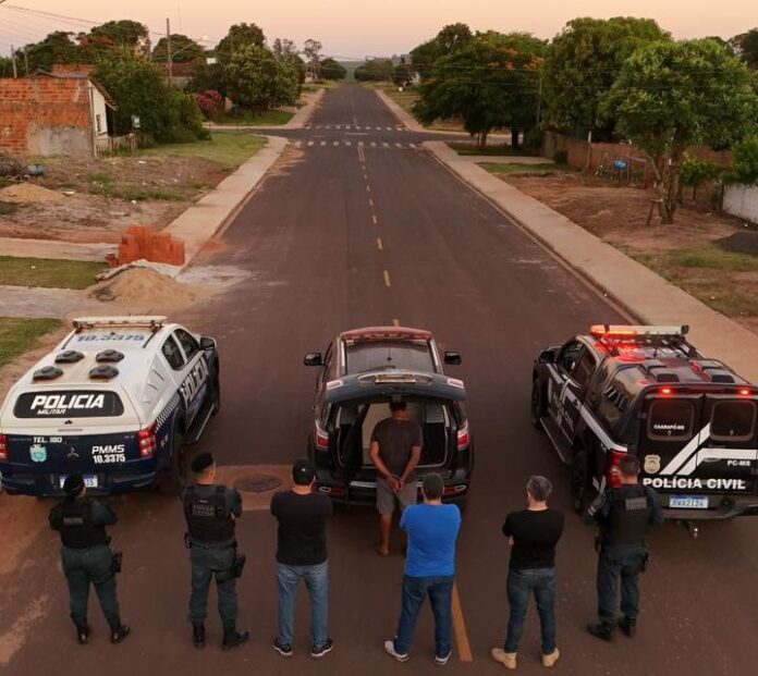 Polícias Civil Militar e prendem condenado por estupro e autor de furtos em série em Caarapó