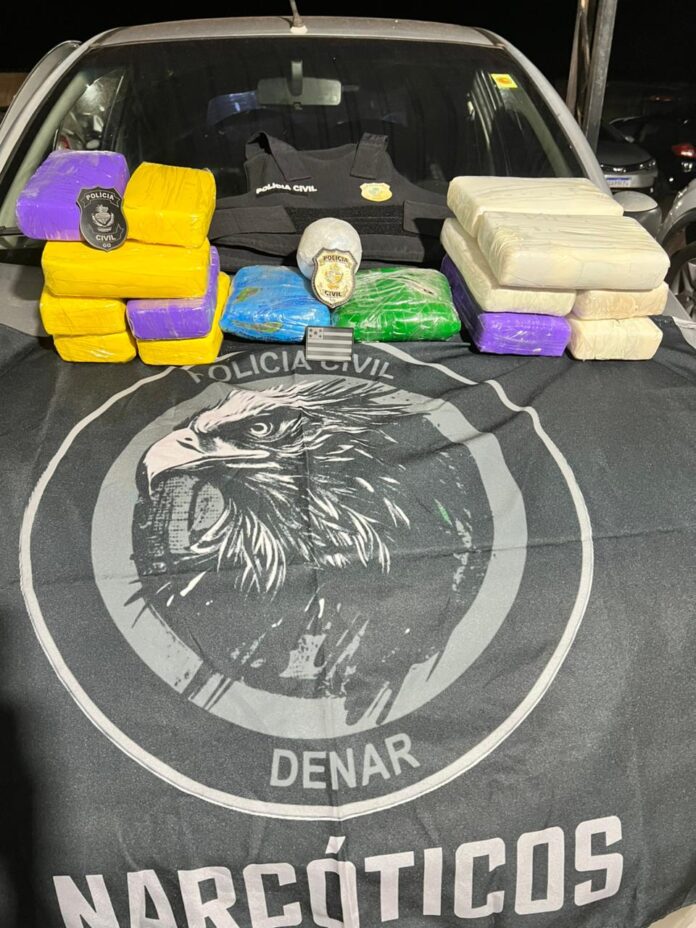 Polícia Civil do MS, em ação integrada com a Polícia Civil de Goiás, prende casal em flagrante por tráfico interestadual de drogas, associação para o tráfico e posse ilegal de arma de fogo na Capital
