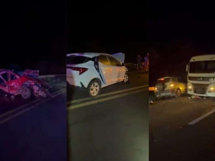 Identificada vítima de acidente com morte na BR-163 em Nova Alvorada do Sul; 11 feridos