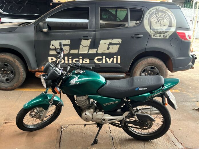 Polícia Civil age rápido, prende autor de furto e recupera motocicleta em Paranaíba