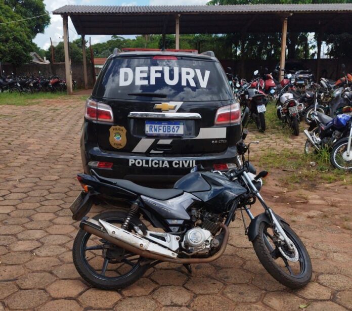 Polícia Civil recupera motocicleta furtada em Campo Grande