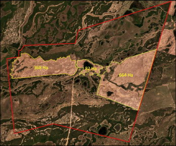 Área declarada referente a fazenda Dom Bosco