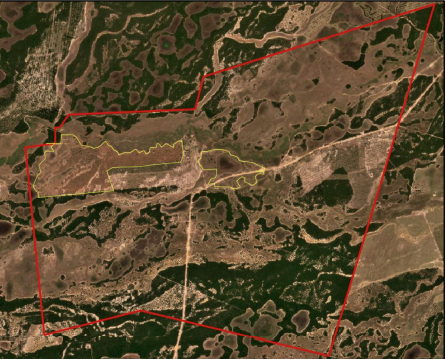 Área declarada referente a fazenda Dom Bosco