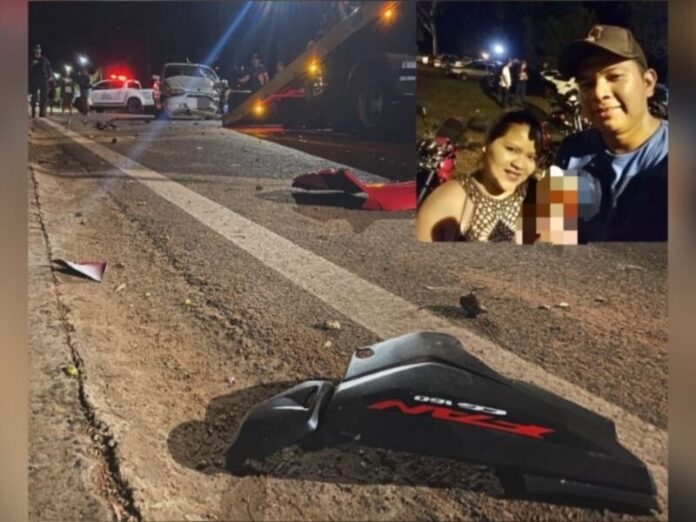 Casal morre durante acidente de moto em Aquidauana