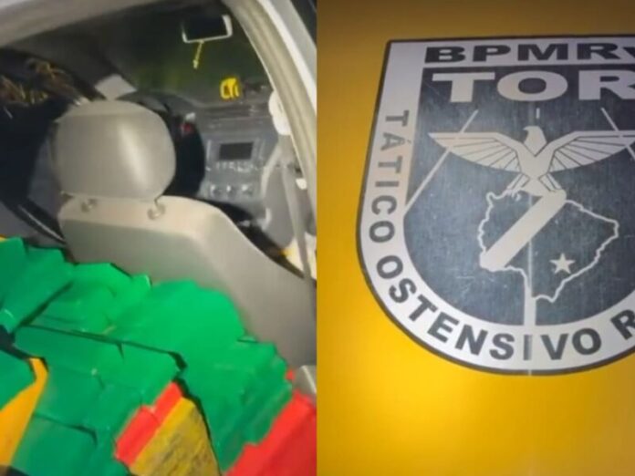 Polícia apreende 558 quilos de drogas após perseguição na BR-163