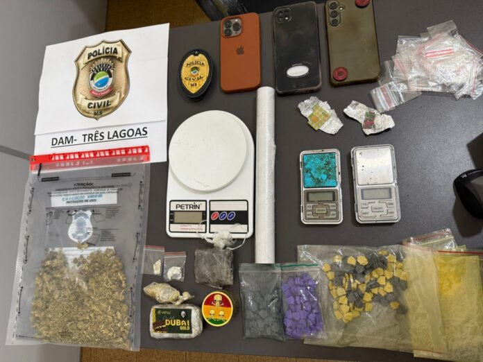 Polícia Civil prende acusado de violência doméstica e tráfico de drogas em Três Lagoas