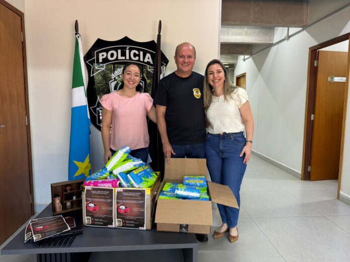Corregedoria-Geral da Polícia Civil participa da campanha de arrecadação de absorventes promovida pela PCMS