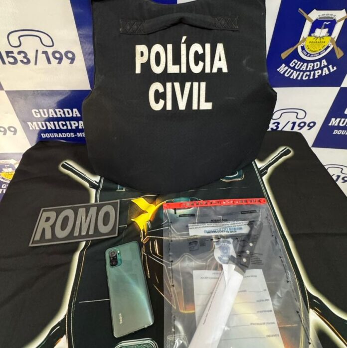 Polícia Civil e Guarda Municipal prendem autor de dois roubos com emprego de faca contra motoristas de aplicativo em Dourados