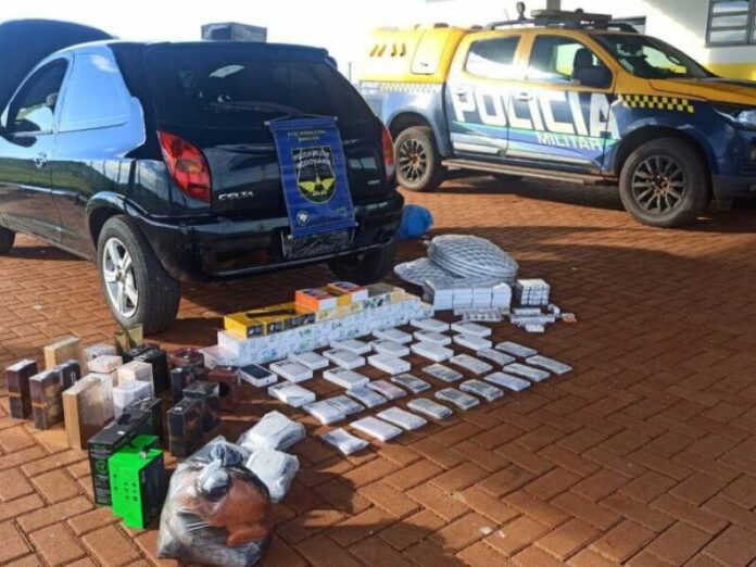 Carga ilegal de R$ 284 mil, com tirzepatida e celulares, é apreendida na MS-162