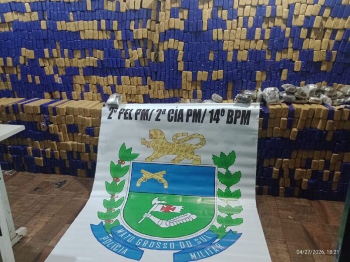 Polícia Militar apreende carga de drogas avaliada em mais de R$ 6 milhões em Deodápolis