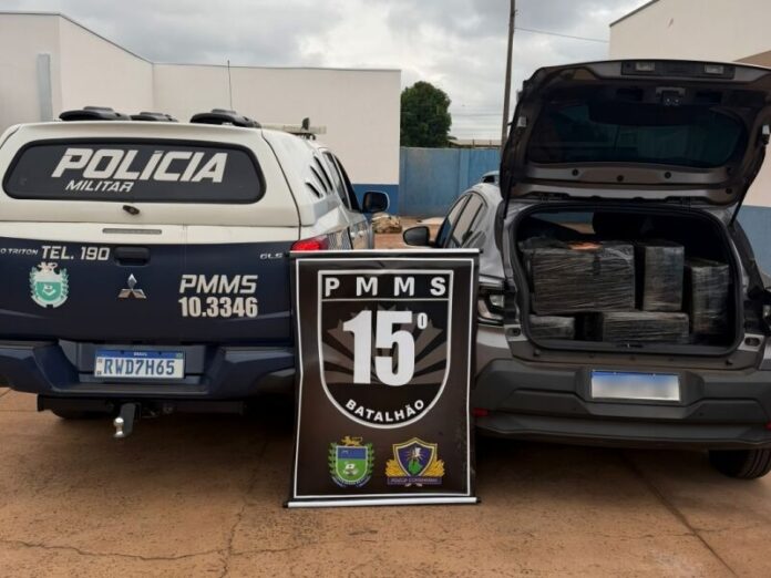 Jovem é preso com 700 kg de maconha após perseguição e tiros em Nova Alvorada do Sul