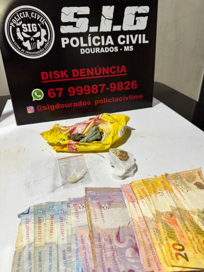 Polícia Civil prende homem em flagrante por tráfico de drogas em Dourados