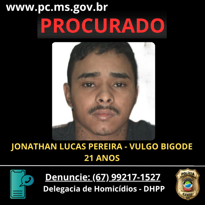 Polícia Civil procura investigado por homicídio e tentativas de homicídio em Campo Grande