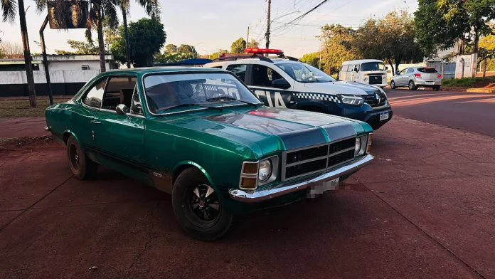 Opala de 1977 levado em golpe é recuperado pela PM em Campo Grande