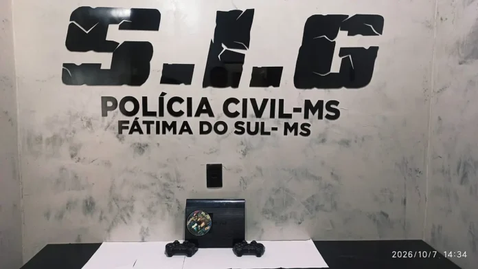 PS3 furtado é recuperado pela Polícia Civil durante operação em Fátima do Sul